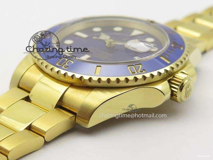 Blue Best ETA2836 BP Submariner Gold Dial Swiss Full Edition 0410